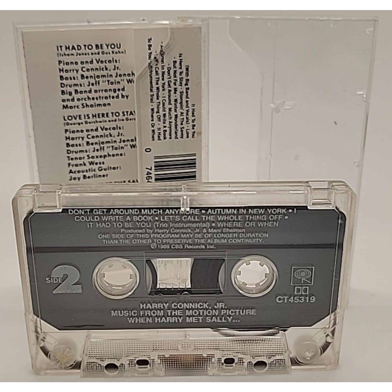Harry Connick Jr - When Harry Met Sally Soundtrack (Cassette, 1989, CBS)