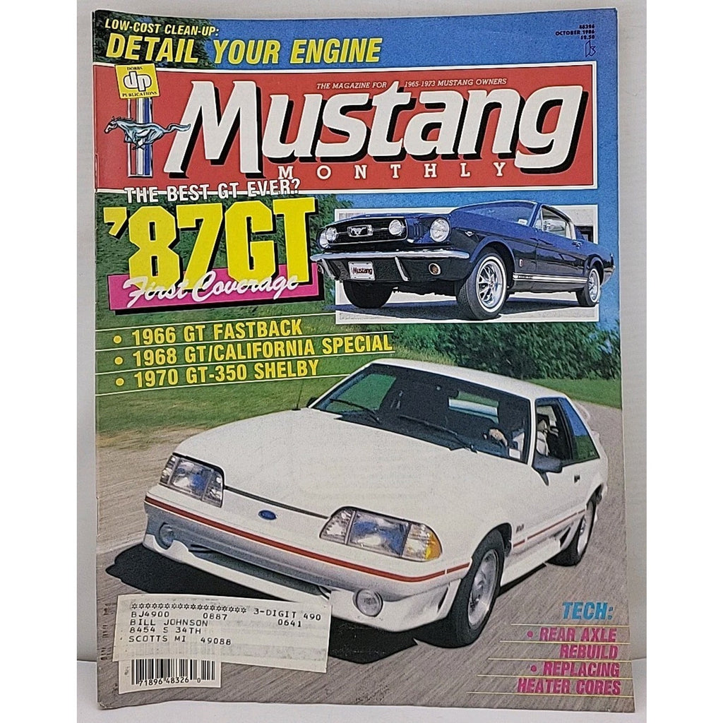 Mustang Monthly Magazine - October 1986 - Volume 9 Number 8