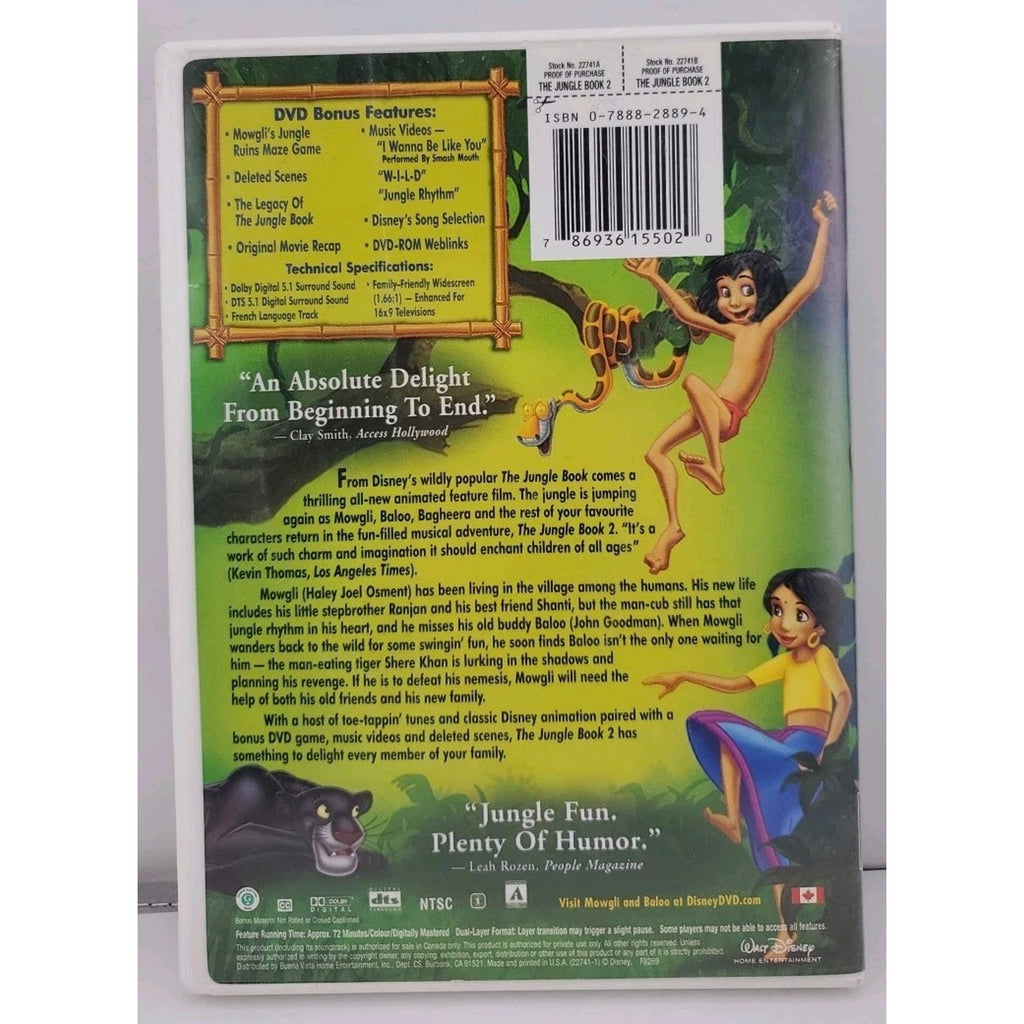 Jungle Book 2 (DVD, 2003)