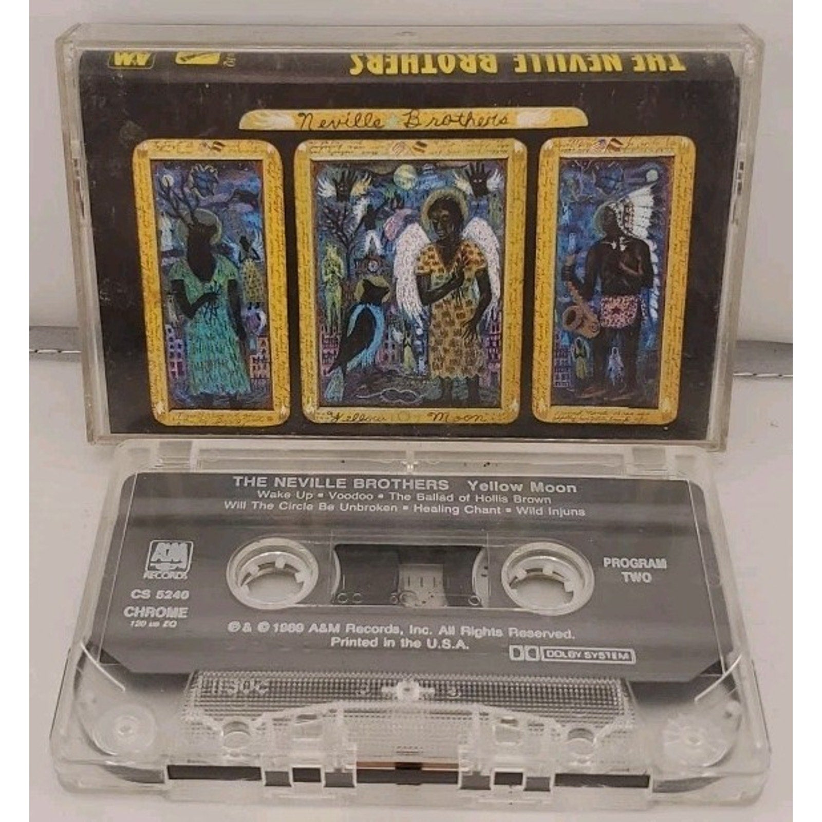 Yellow Moon by Neville Brothers (Cassette, Oct-1990, A&M Records)