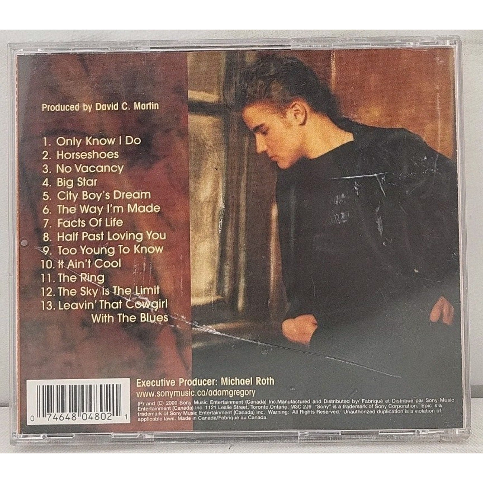 Way I'm Made by Adam Gregory (CD, 2001)