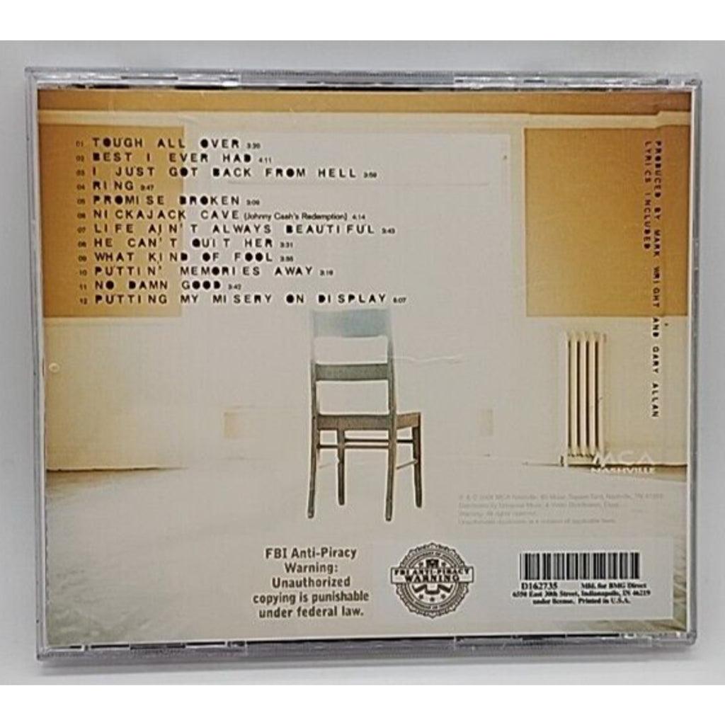 Tough All Over by Gary Allan (CD, Oct-2005, MCA Nashville)