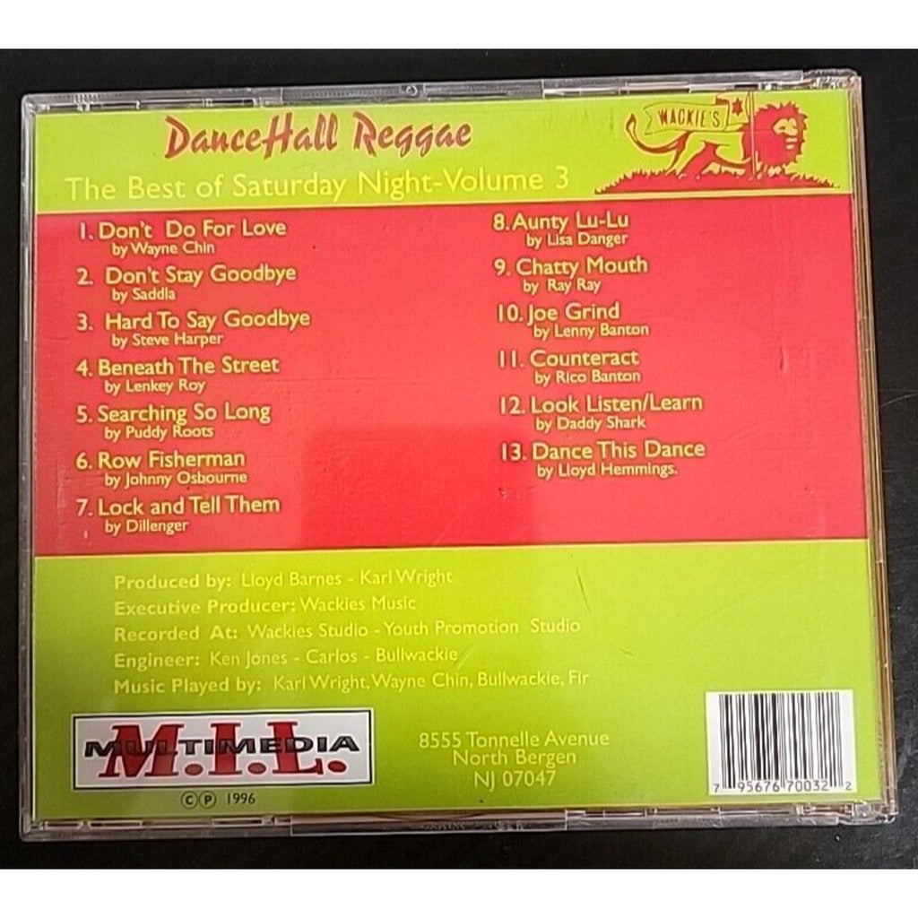 Dancehall Reggae: Best of Saturday Night, Vol. 3 by Various Artists (CD)