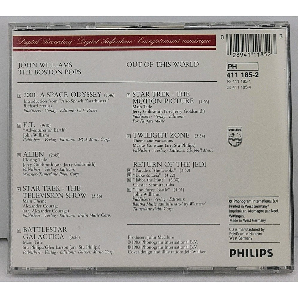 Out of This World by John Williams (Film Composer)/Boston Pops Orchestra (CD,...