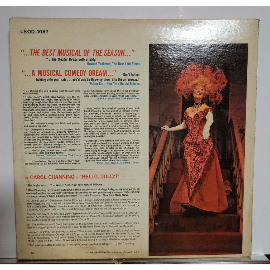 Carol Channing ‎– Hello, Dolly! (The Original Broadway Cast Recording) (Vinyl)