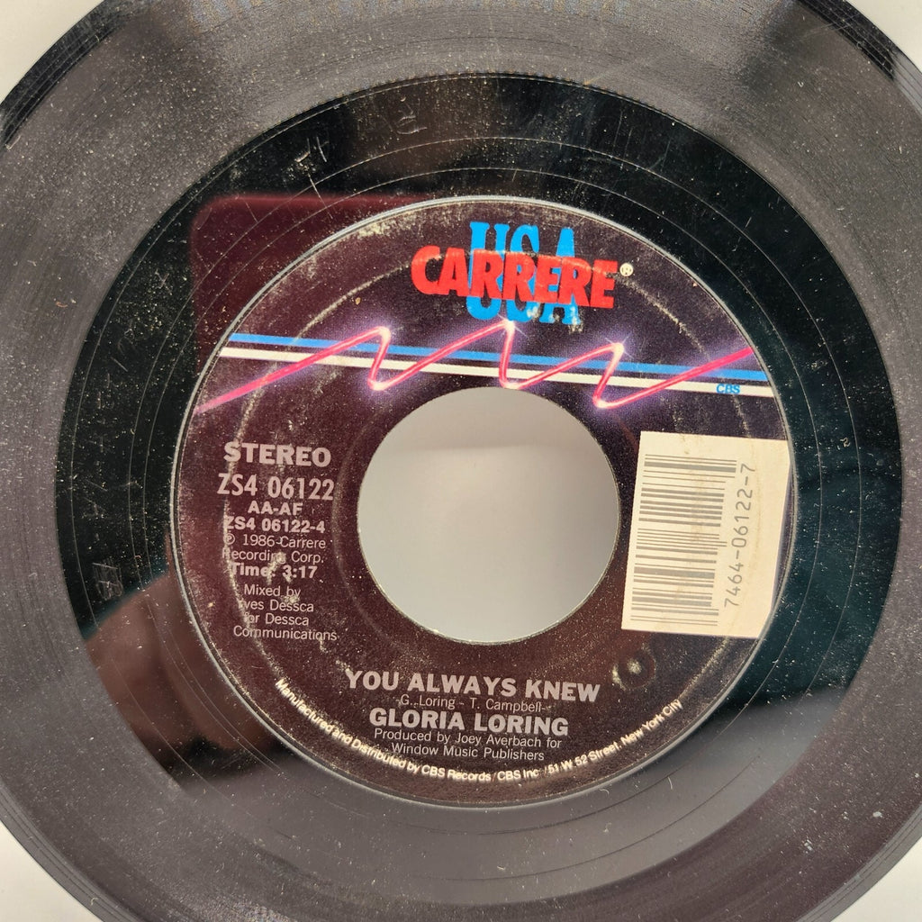 Friends and Lovers / You Always Knew by Gloria Loring (Record) - ZS4 06122