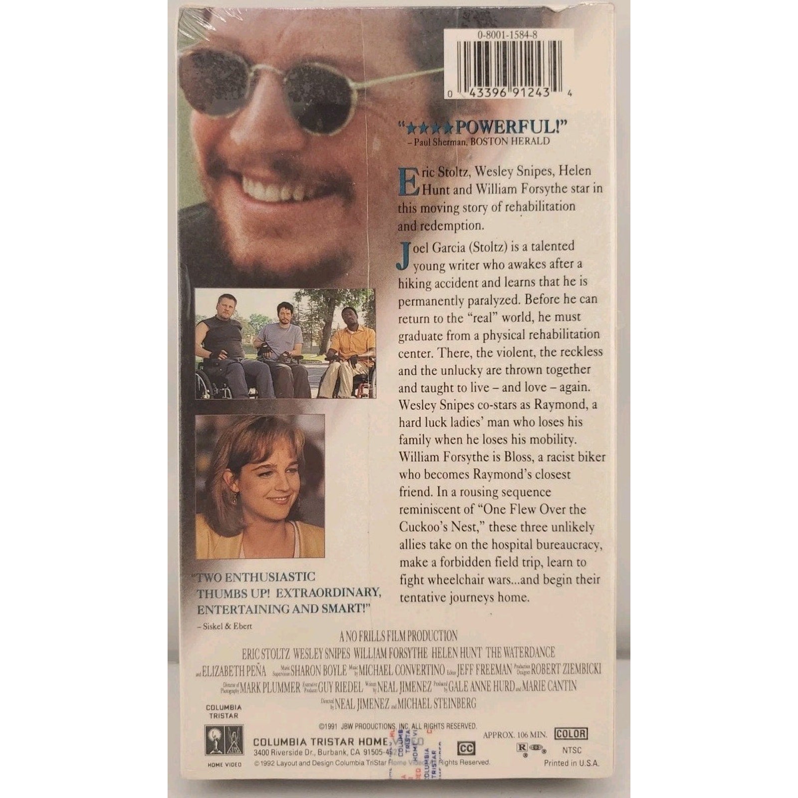 The Waterdance (VHS, 1993, Closed Captioned) *Brand New*