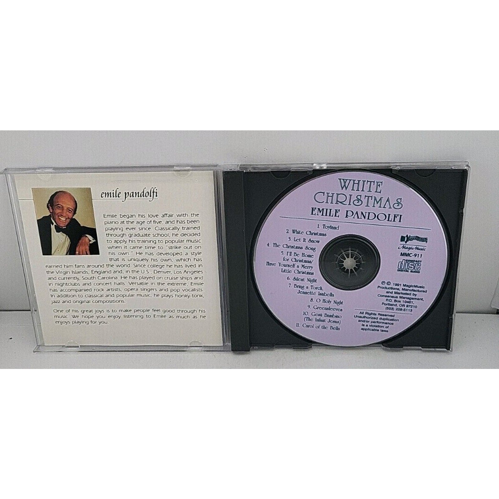 White Christmas: Piano Solo - Audio CD By Emile Pandolfi