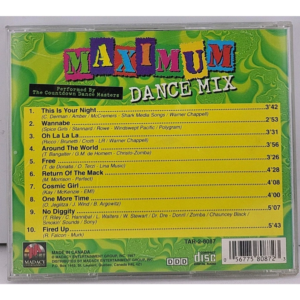 Maximum Dance Mix CD by Countdown Dance Masters