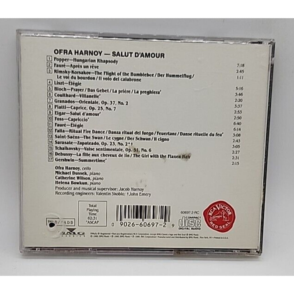 Ofra Harnoy Salute D'Amour (CD)