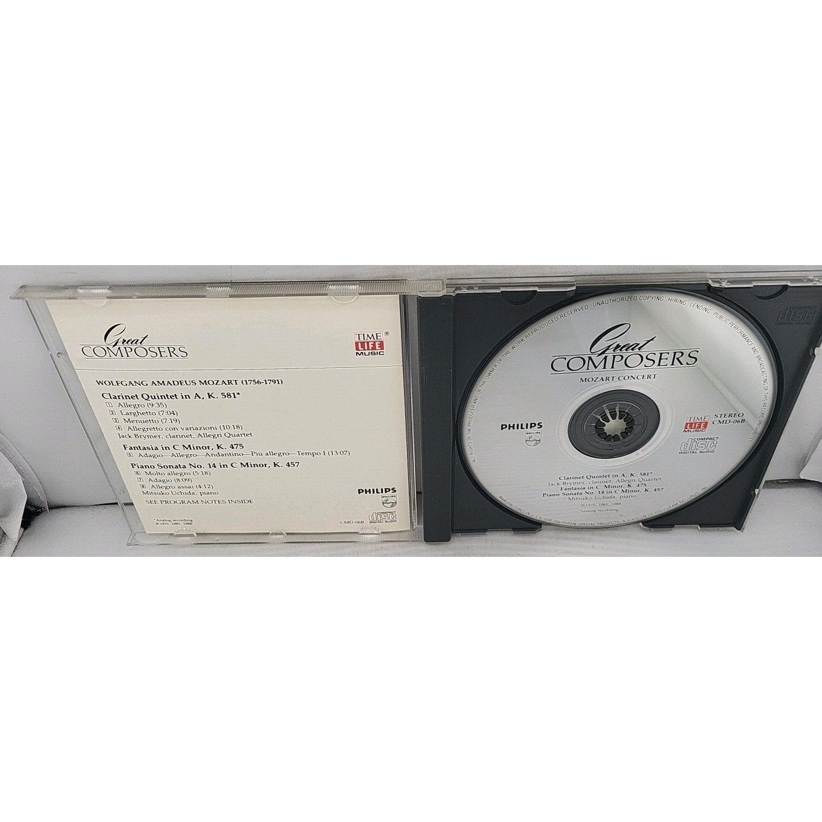 Mozart Concert - Great Composers CD