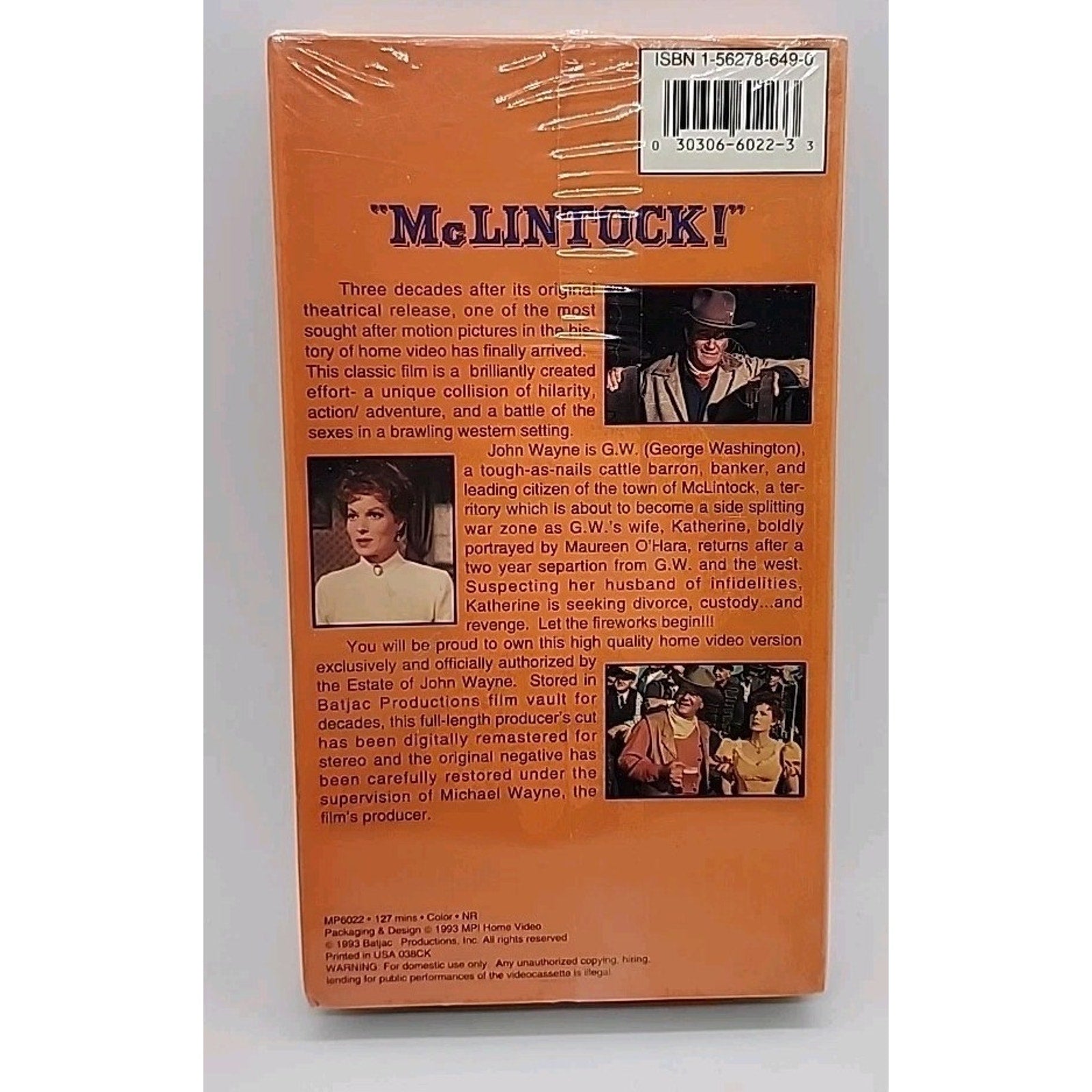McLintock (VHS, 1993) *Brand New*