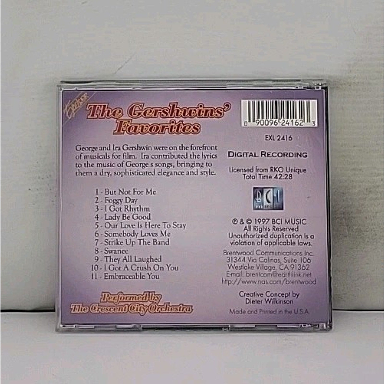 The Gershwins' Favorites And George Gershwin An American In Paris (CDs 1997)