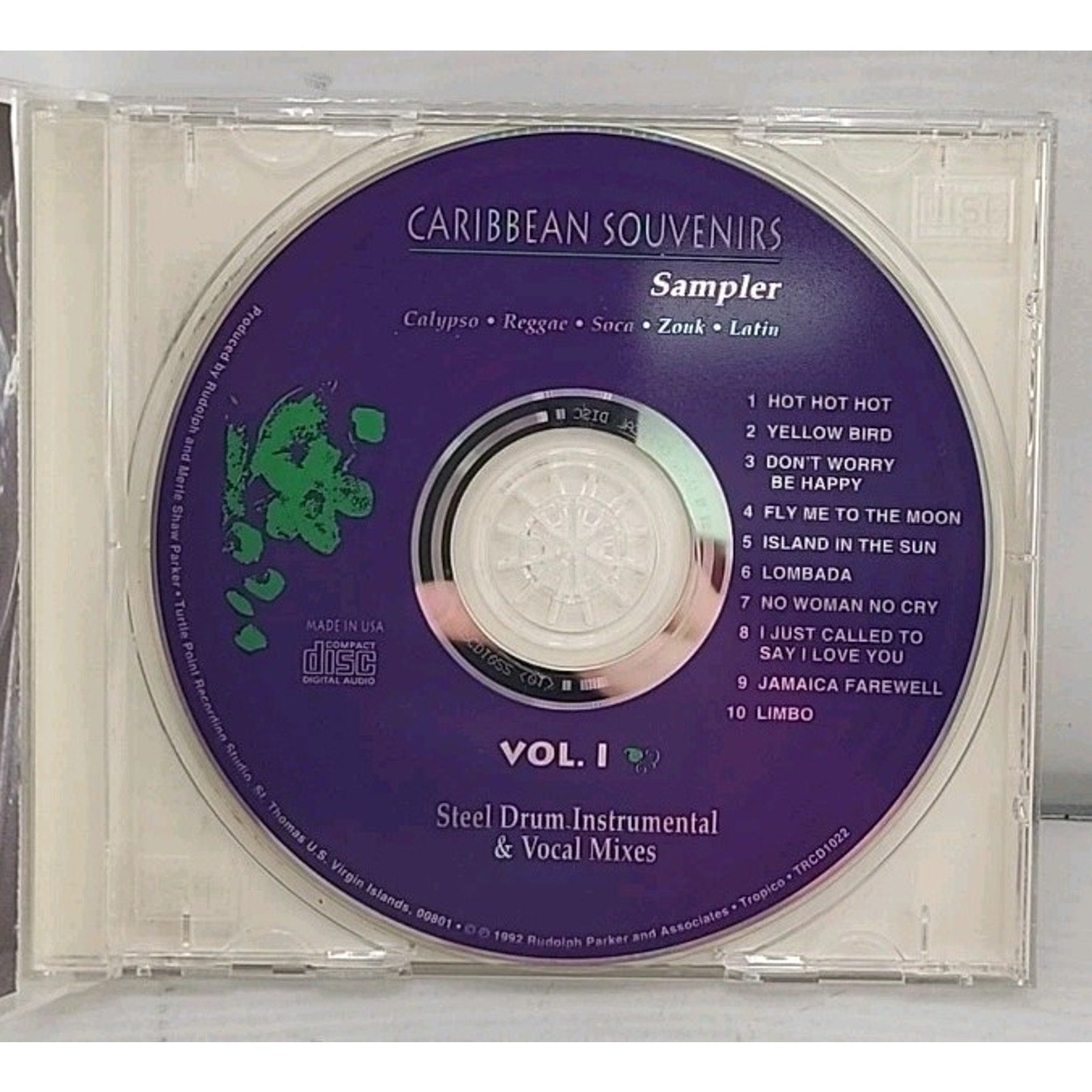 Caribbean Souvenirs Sampler Vol. 1 Steel Drum Instrumental Vocal CD