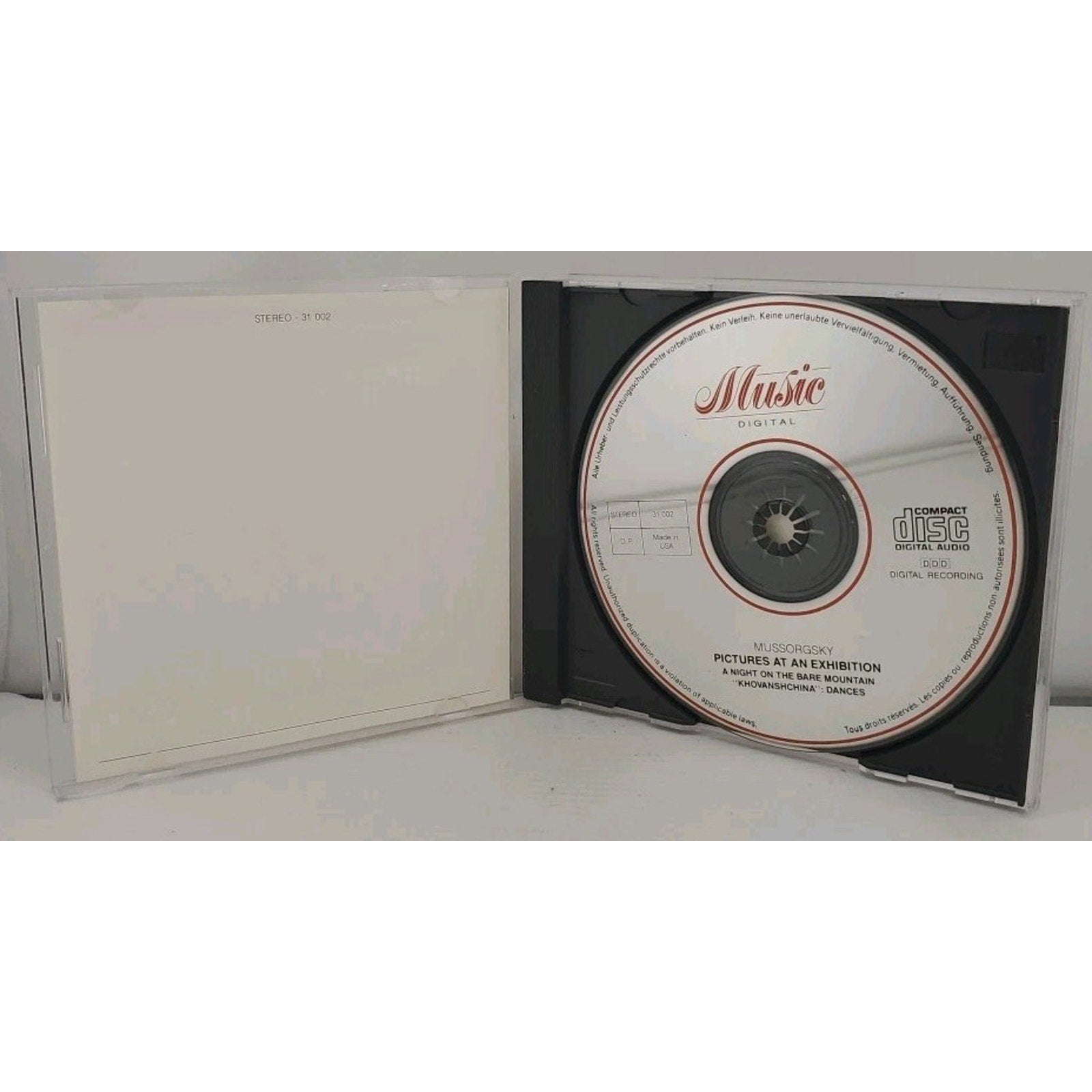 Modest Mussorgsky Pictures At An Exhibition (CD)