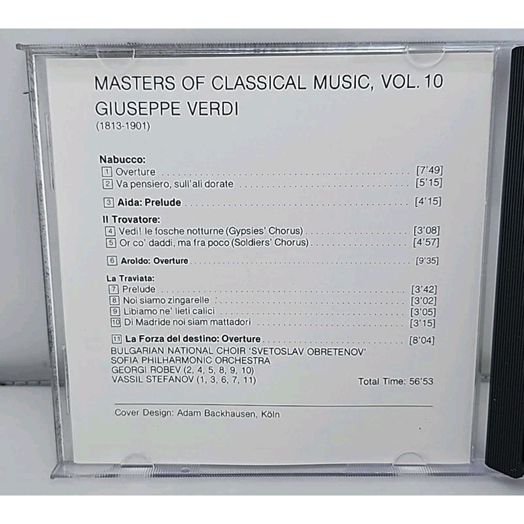 Masters of Classical Music by G. Verdi Vol. 10 (CD, 1990)
