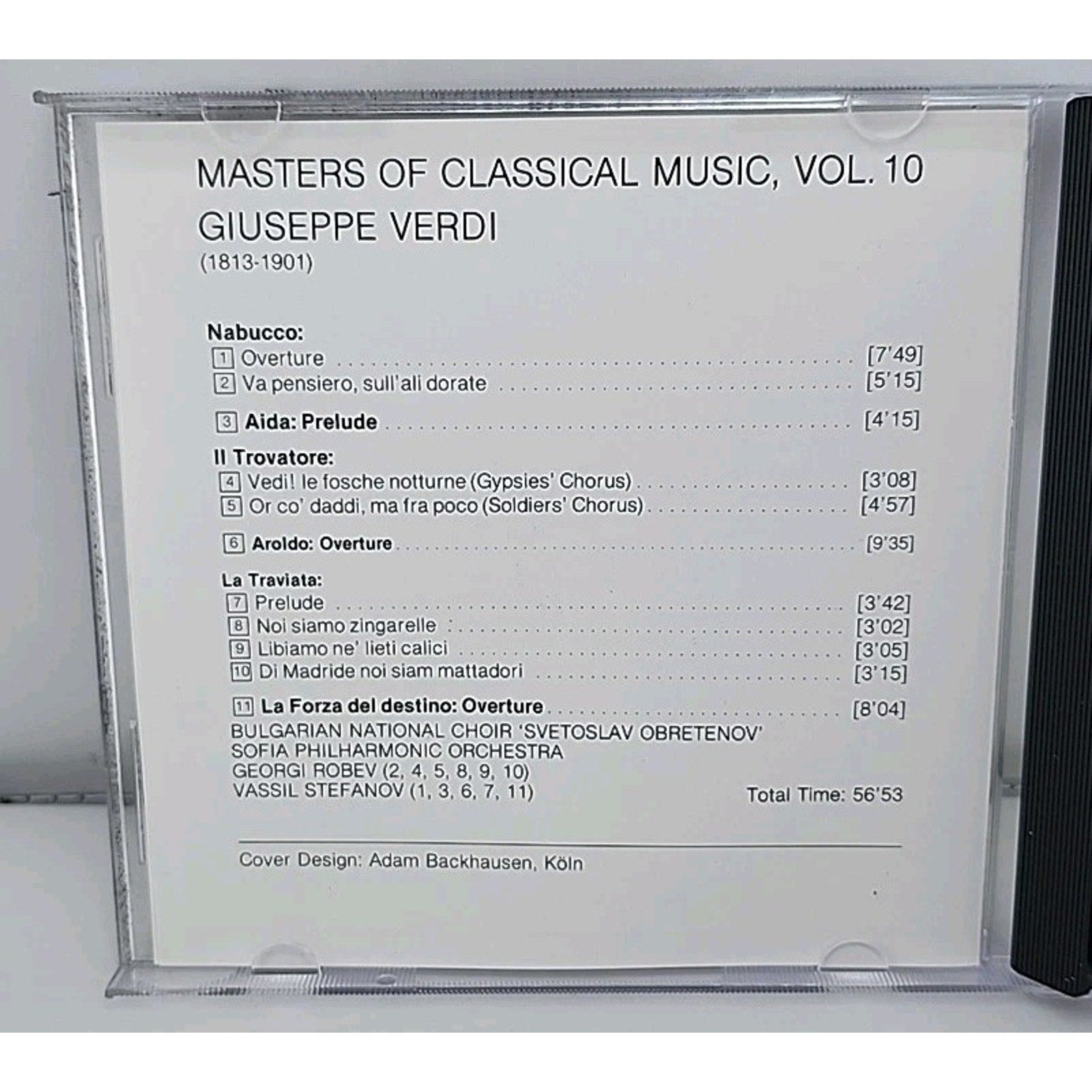 Masters of Classical Music by G. Verdi Vol. 10 (CD, 1990)