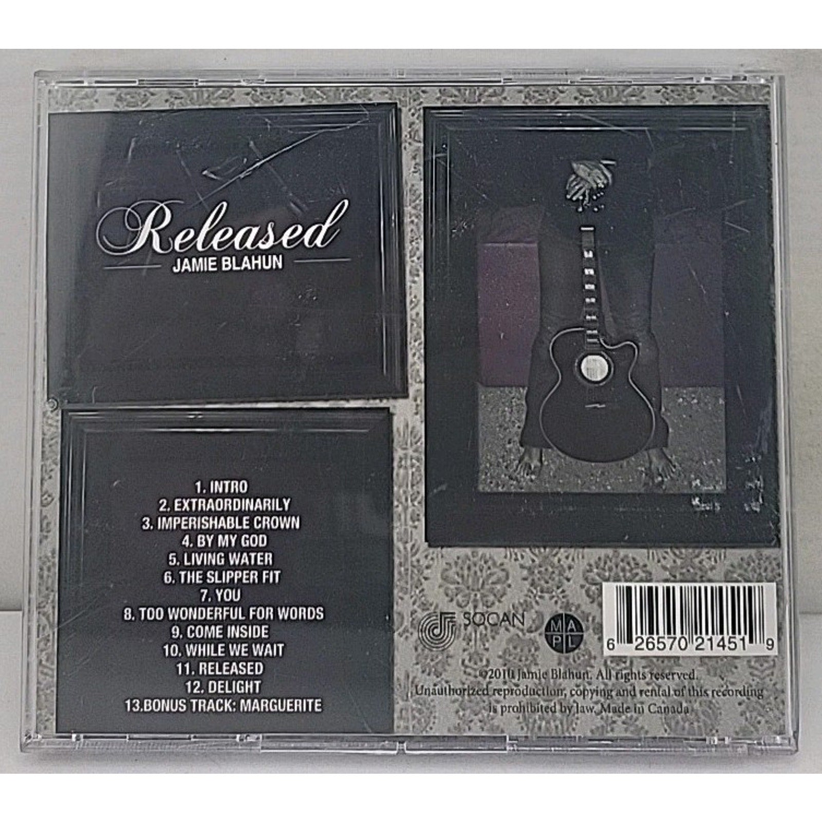 Released by Jamie Blahun (CD, 2012)