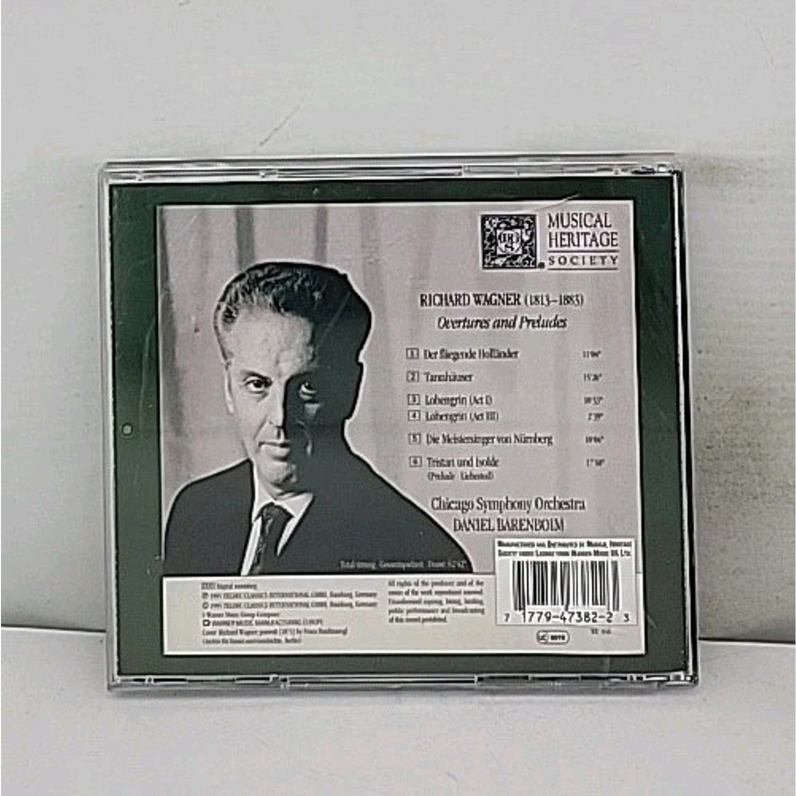 Wagner: Overtures and Preludes CD Chicago Symphony Orchestra Barenboim