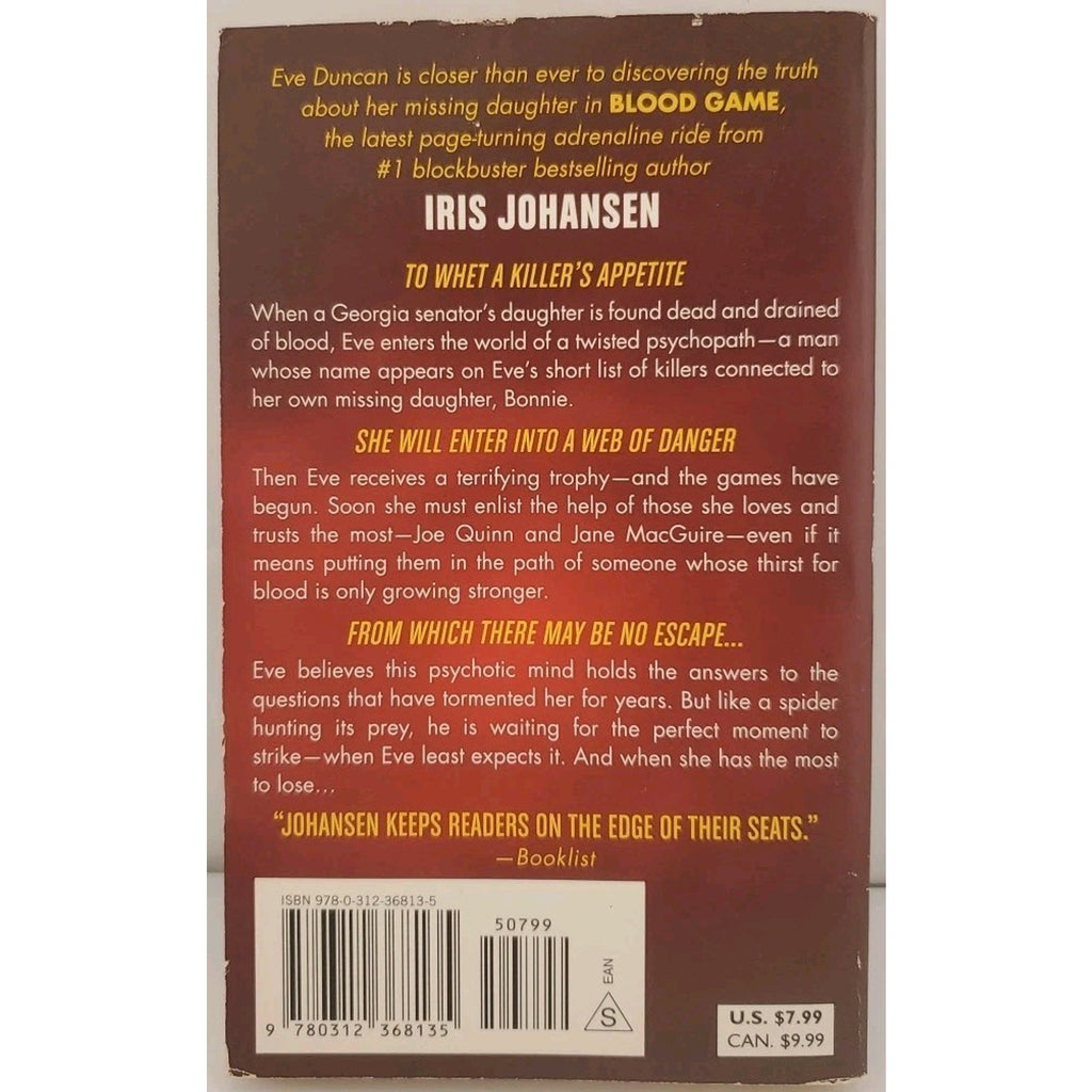 Blood Game by Iris Johansen (2010, Uk- a Format Paperback)