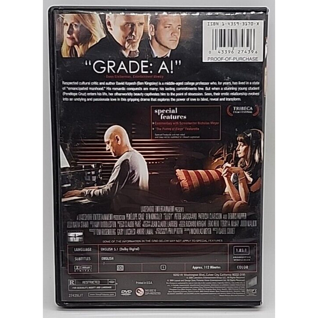 Elegy (DVD, 2008)
