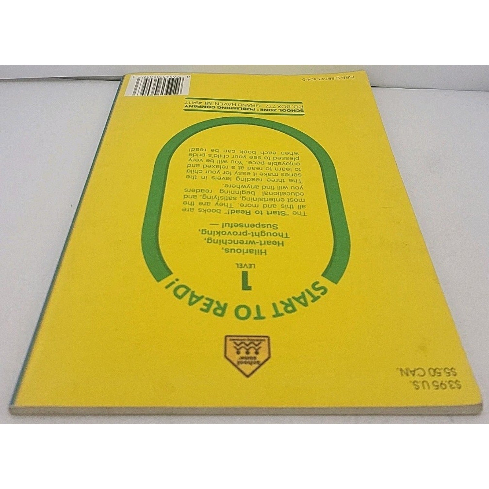 Jog, Frog, Jog Level 1 A School Zone Start To Read Book