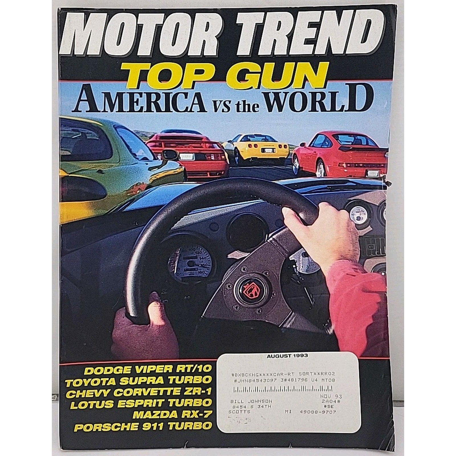 Motor Trend Magazine - August 1993 - Volume 45 Number 8