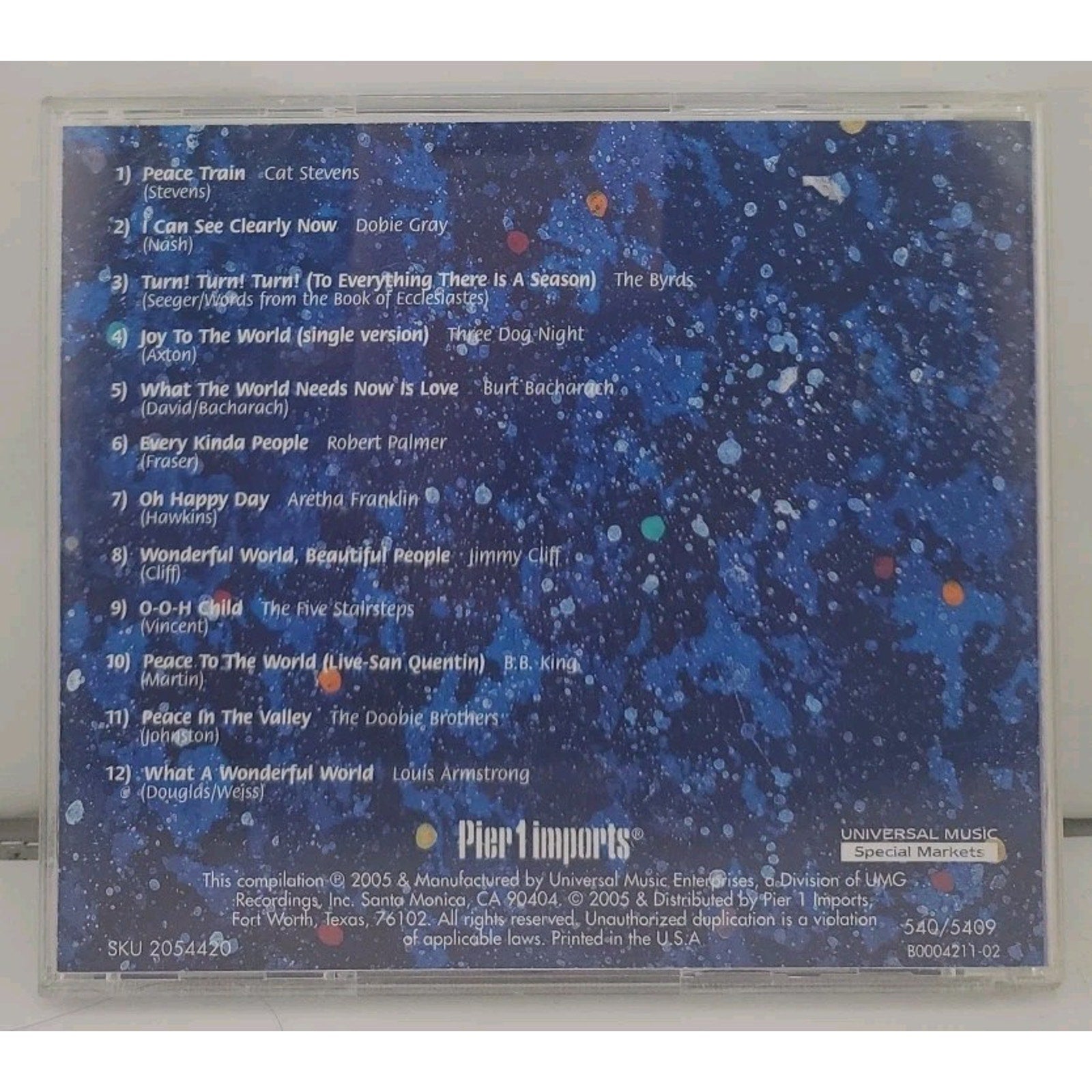 Peace Makes the World Go Round Vintage Pier 1 Imports Various Artists CD