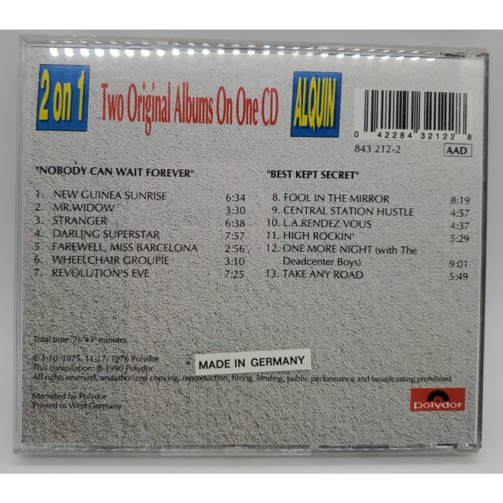 Nobody Cant Wait Forever/Best Kept Secret (CD)