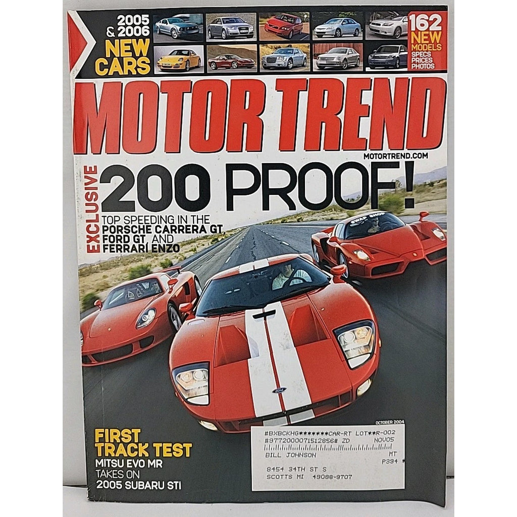 Motor Trend Magazine October 2004