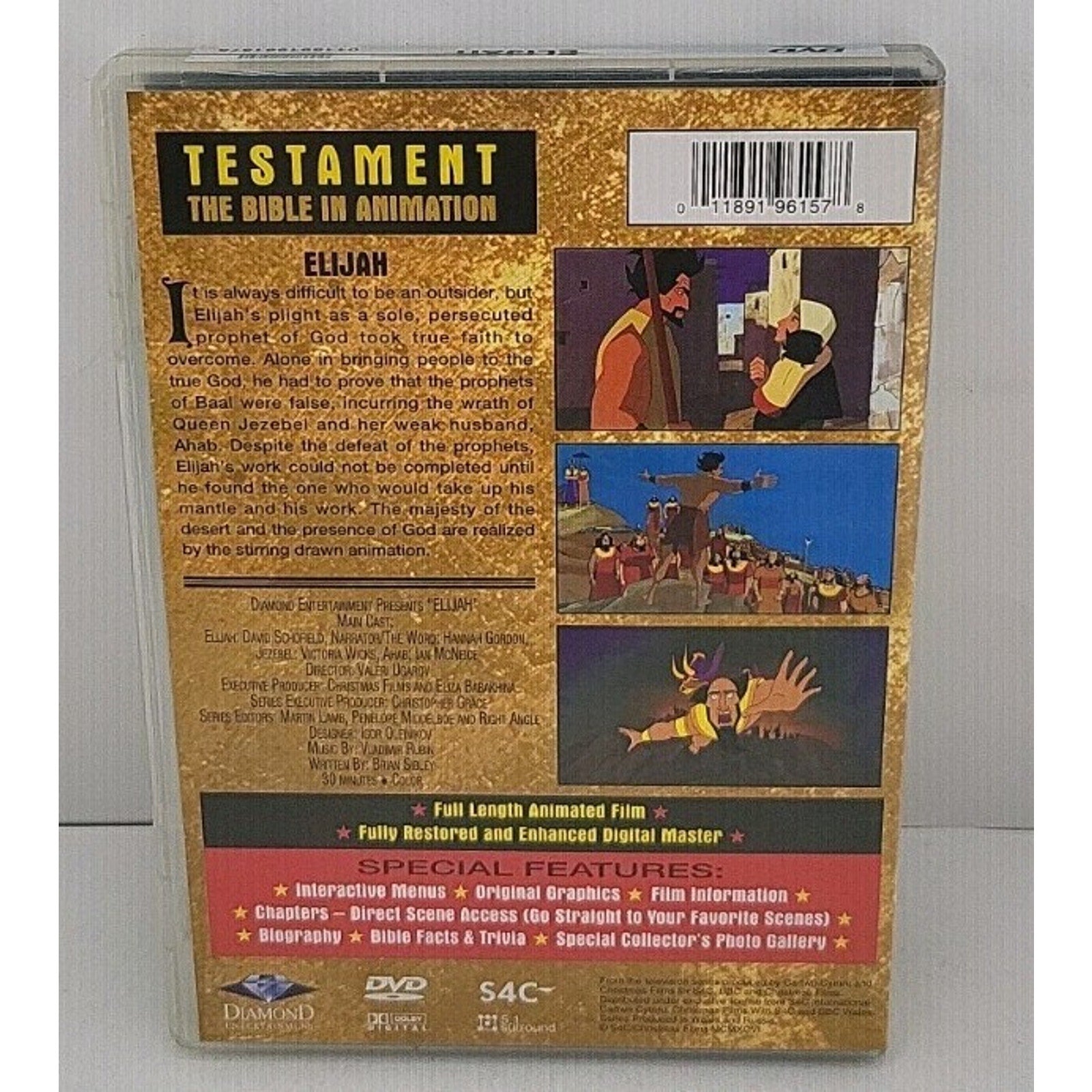 Testament: The Bible in Animation - Elijah (DVD, 2003)