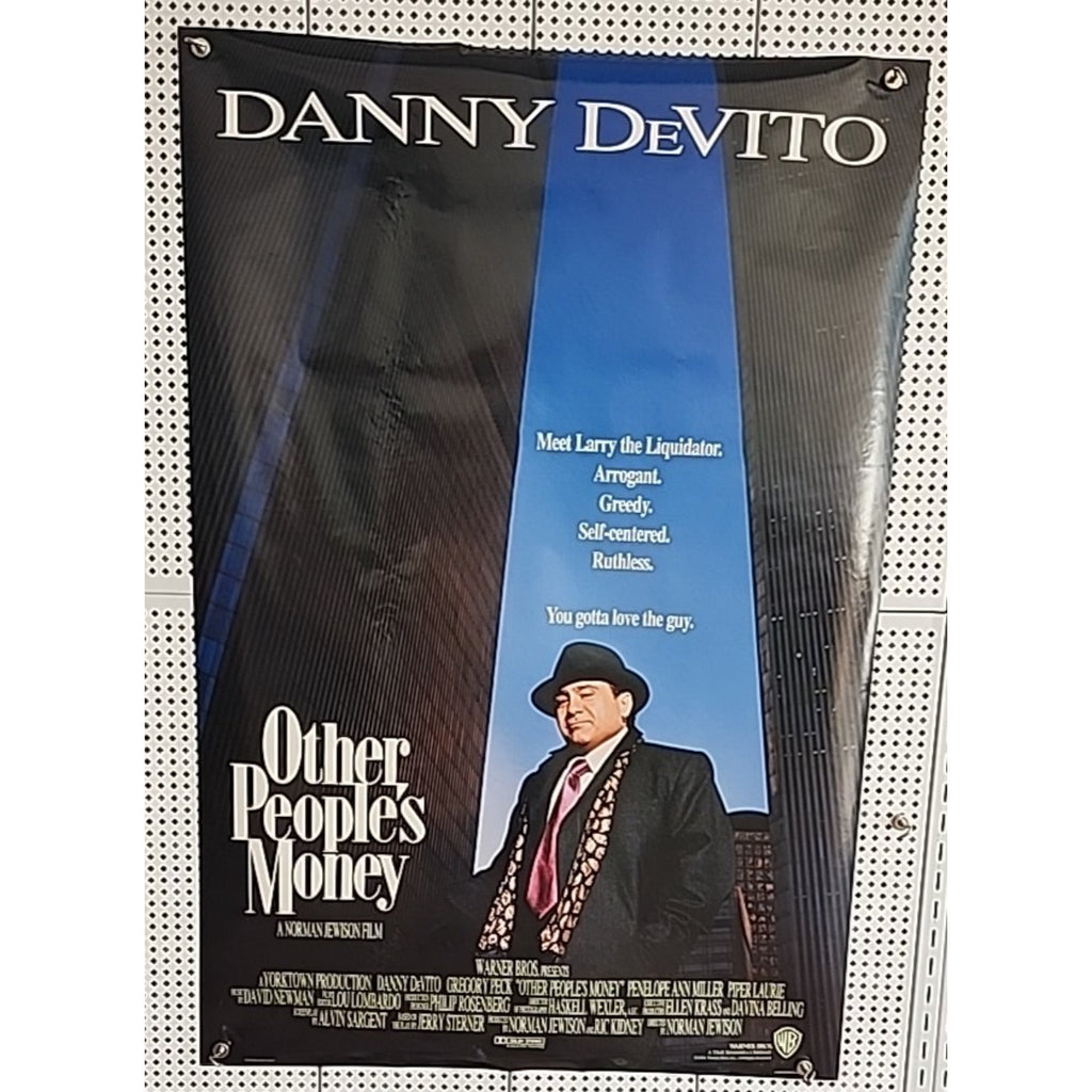 Other People's Money Movie Poster Original D/S 27X40 Danny Devito Gregory Peck