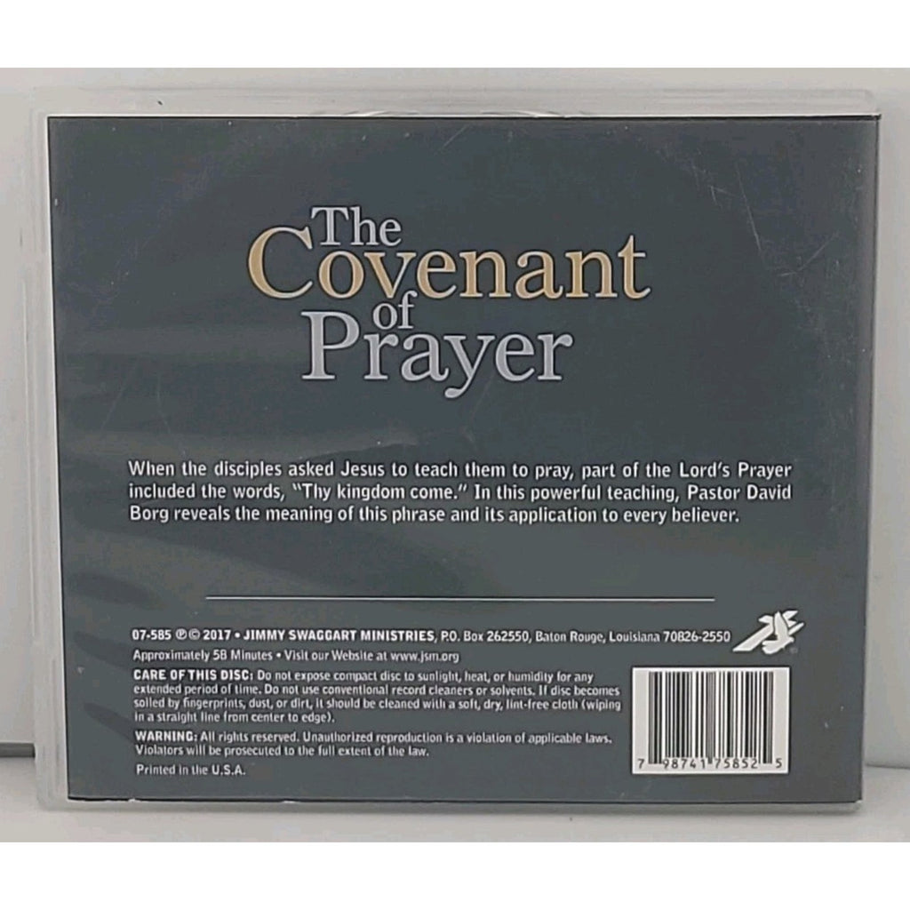 The Covenant Of Prayer By David Borg CD
