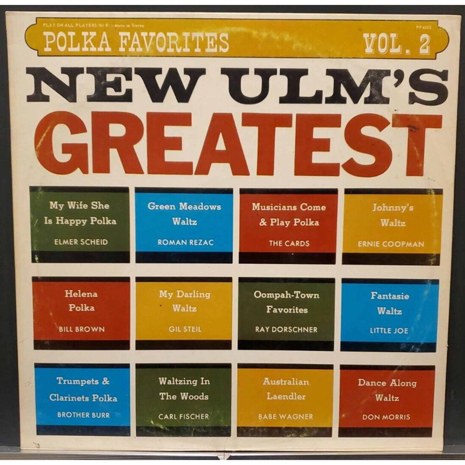 Polka Favorites Vol. 2 PF4002 New Ulm's Greatest (Record)