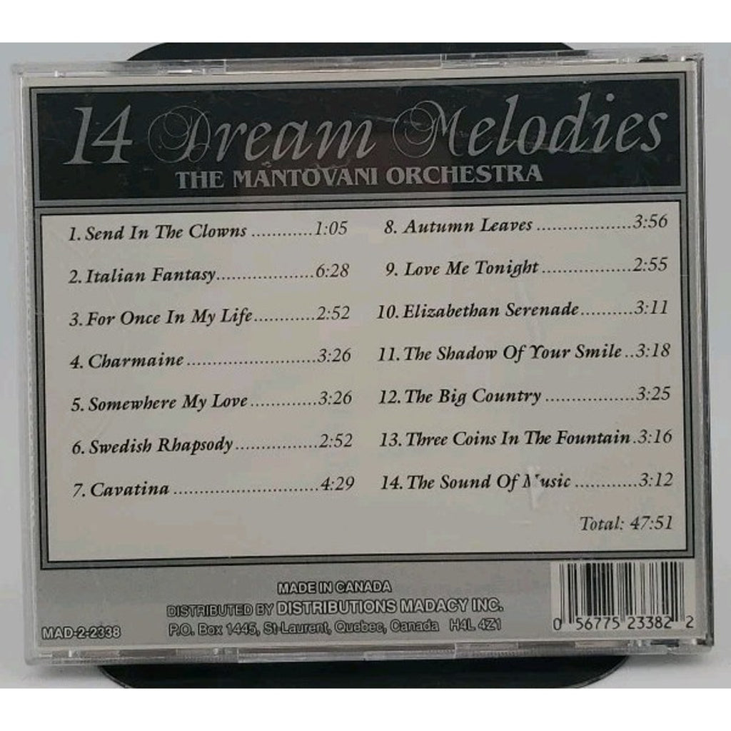 14 Dream Melodies by Mantovani Orchestra (CD, 1994)