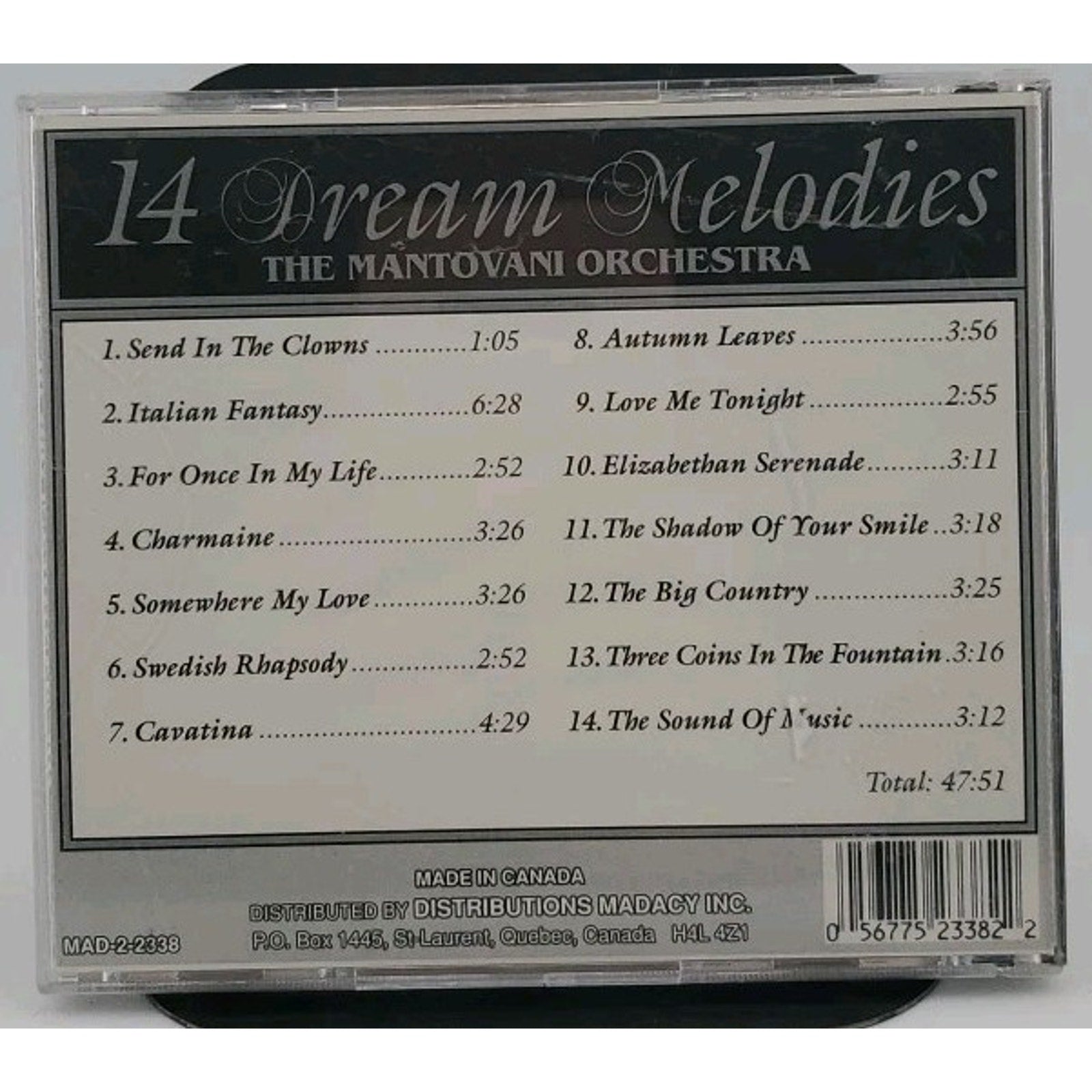 14 Dream Melodies by Mantovani Orchestra (CD, 1994)