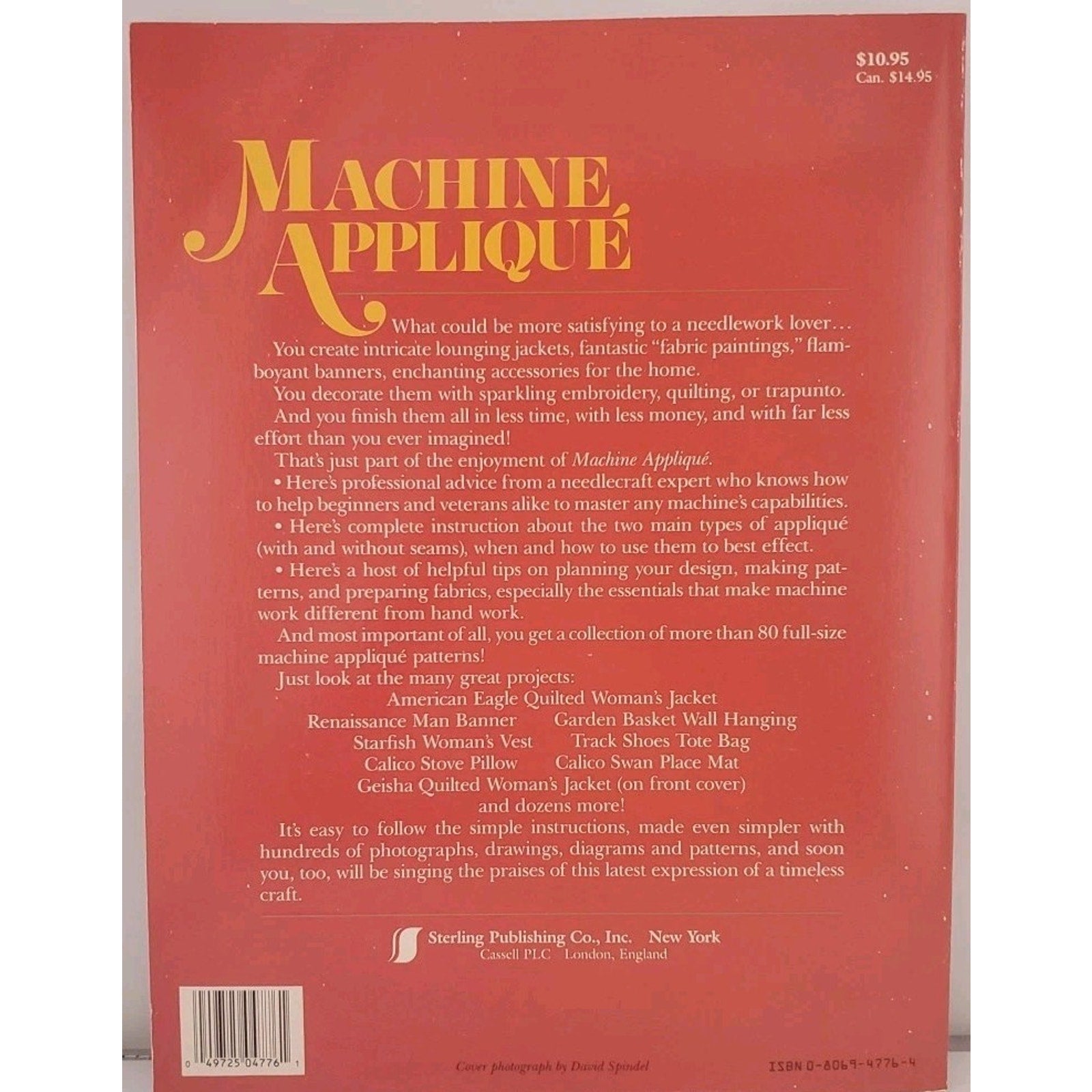 Machine Applique by Sharon Perna (1986, Trade Paperback)