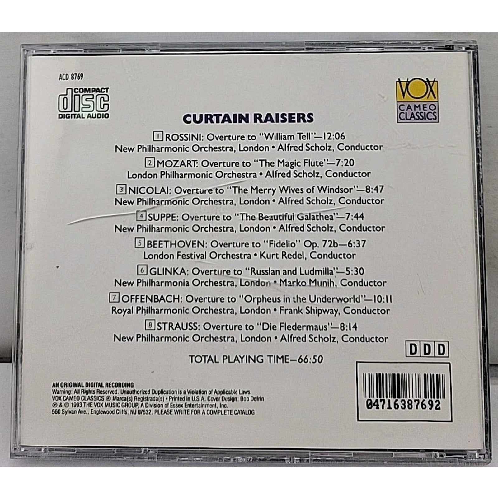 Curtain Raisers CD