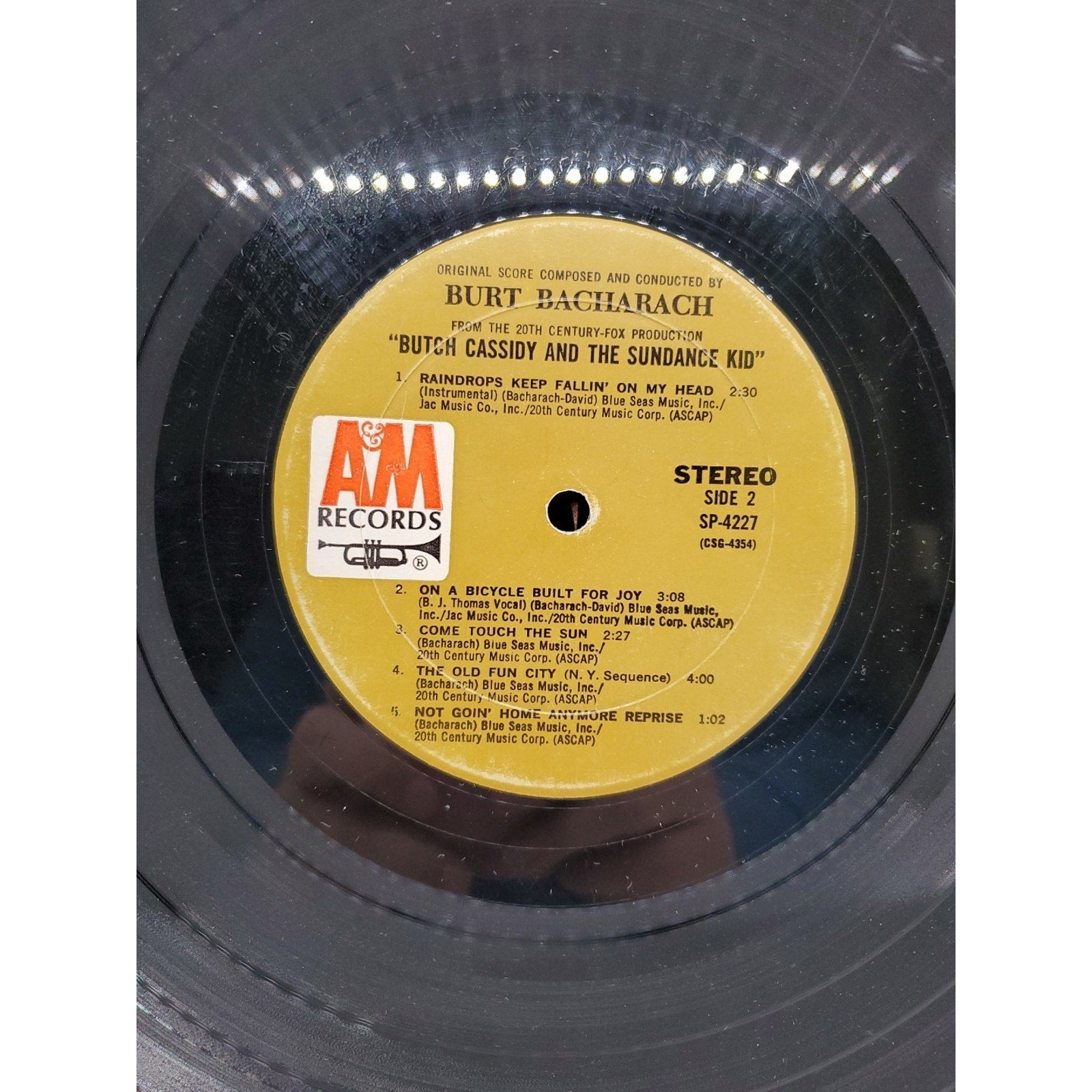 Burt Bacharach / Butch Cassidy And The Sundance Kid Original Score Vinyl Record