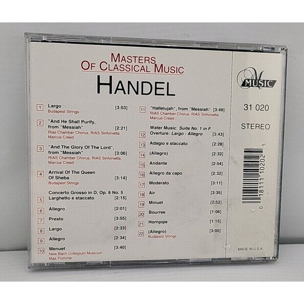 Masters of Classical Music: Handel Vol. 10 (CD, 1998)