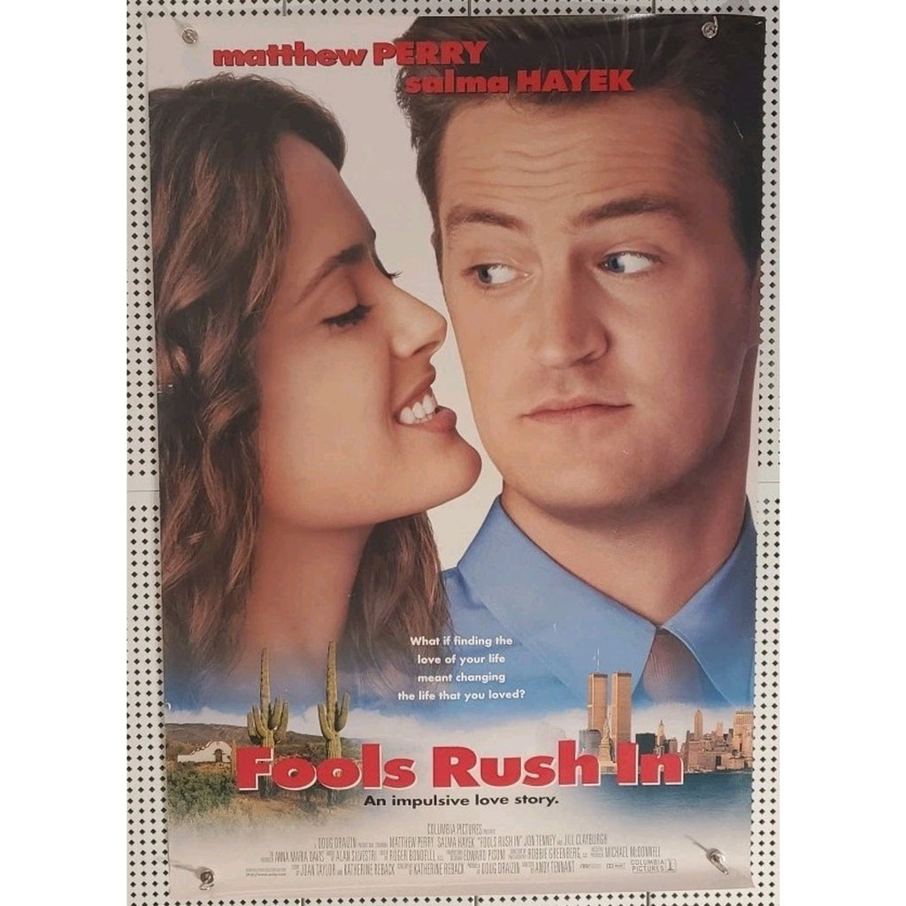 Fools Rush In Movie Poster DS 2 Sided Original 27x40 Mattthew Perry Salma Hayer