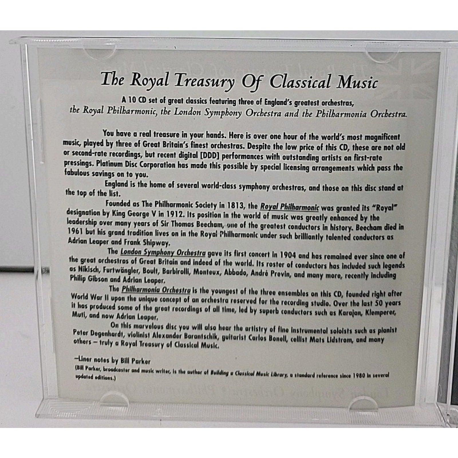 Vol. 9 Royal Treasury of Classical Music by Various (CD, 2000)