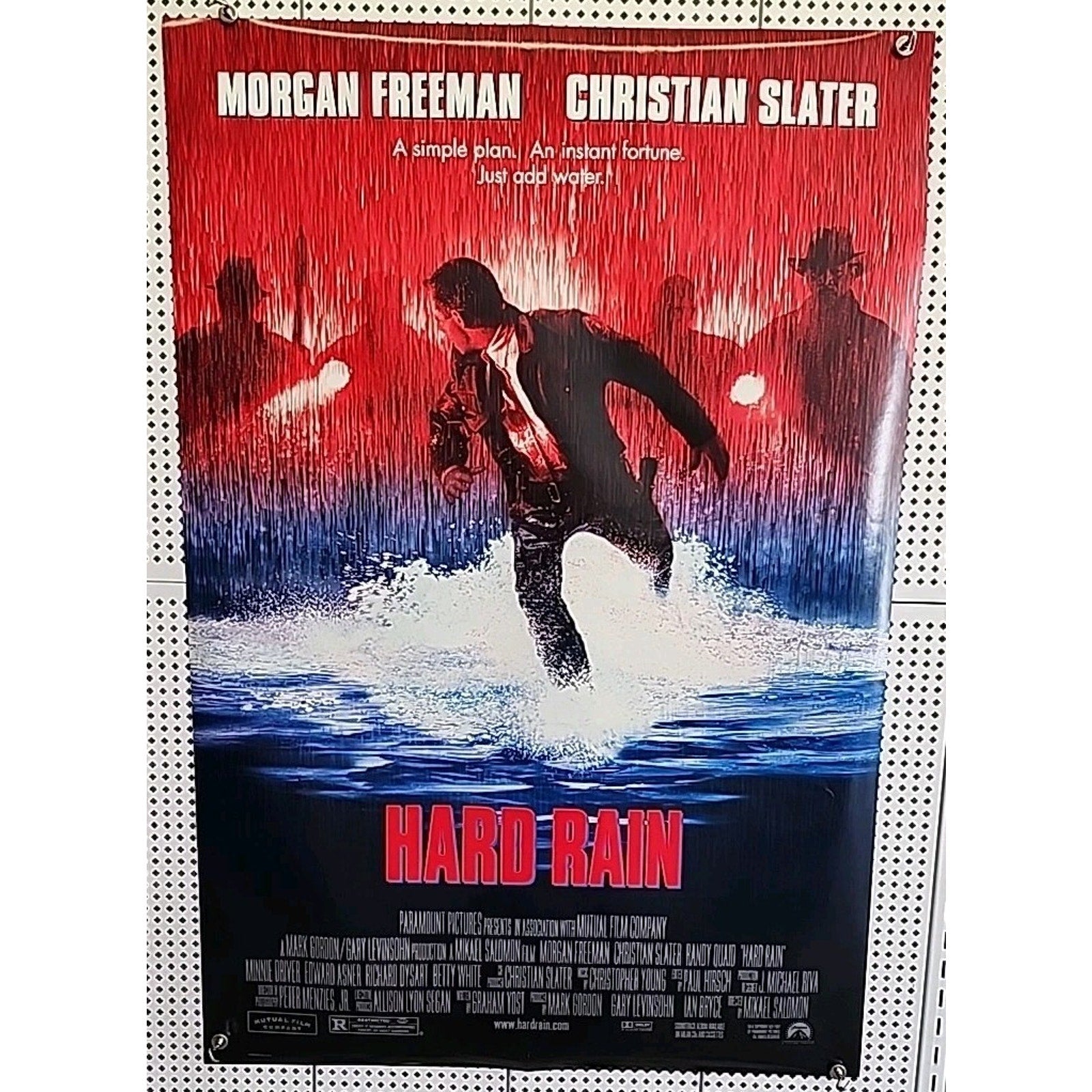 Hard Rain Original 1998 Single Sided 27''x40' Movie Poster