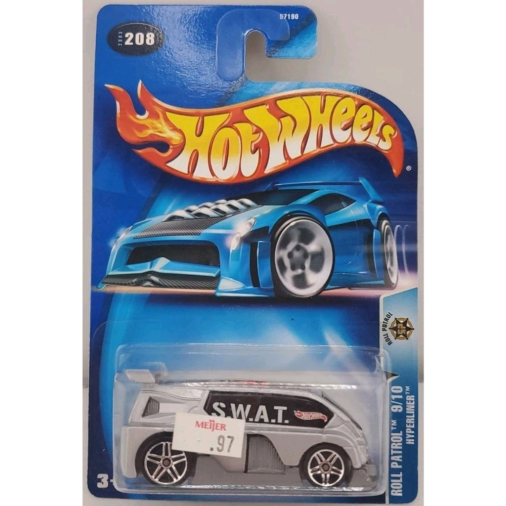 2003 Hot Wheels Hyperliner, 9/10, Grey, Main Line Collectors #208
