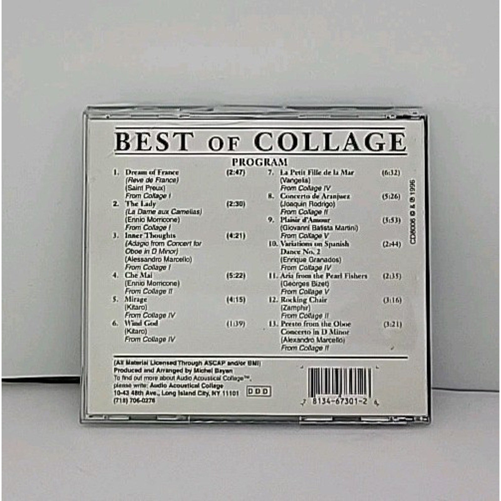 The Best of Collage by Michel Bayan/Collage (Easy Listening) (CD, Aug-1996,...