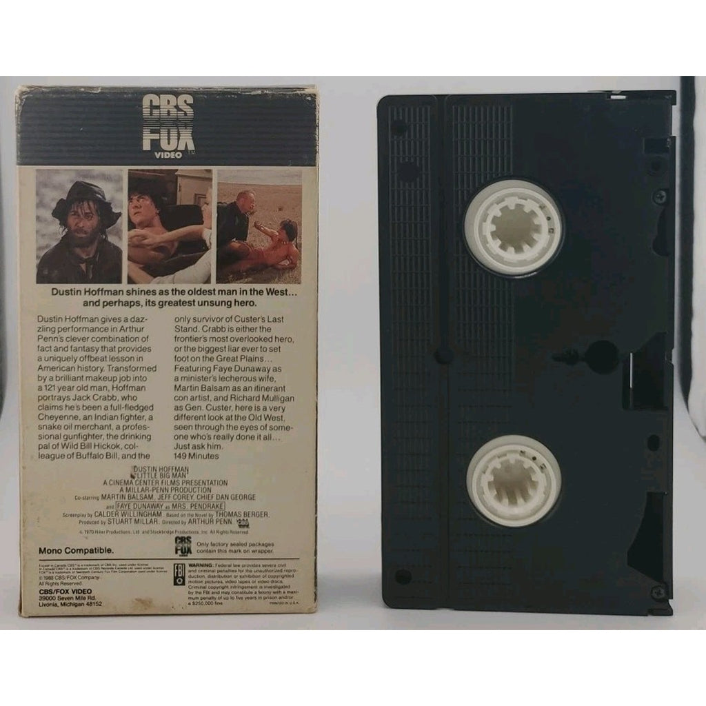 Little Big Man VHS Dustin Hoffman CBS Fox 1988