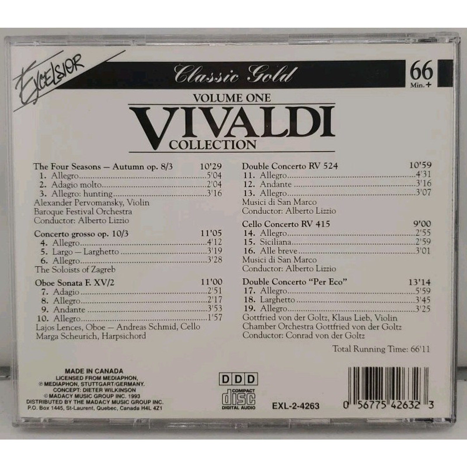 Various Artists : Vivaldi Collection, Vol. 1 CD