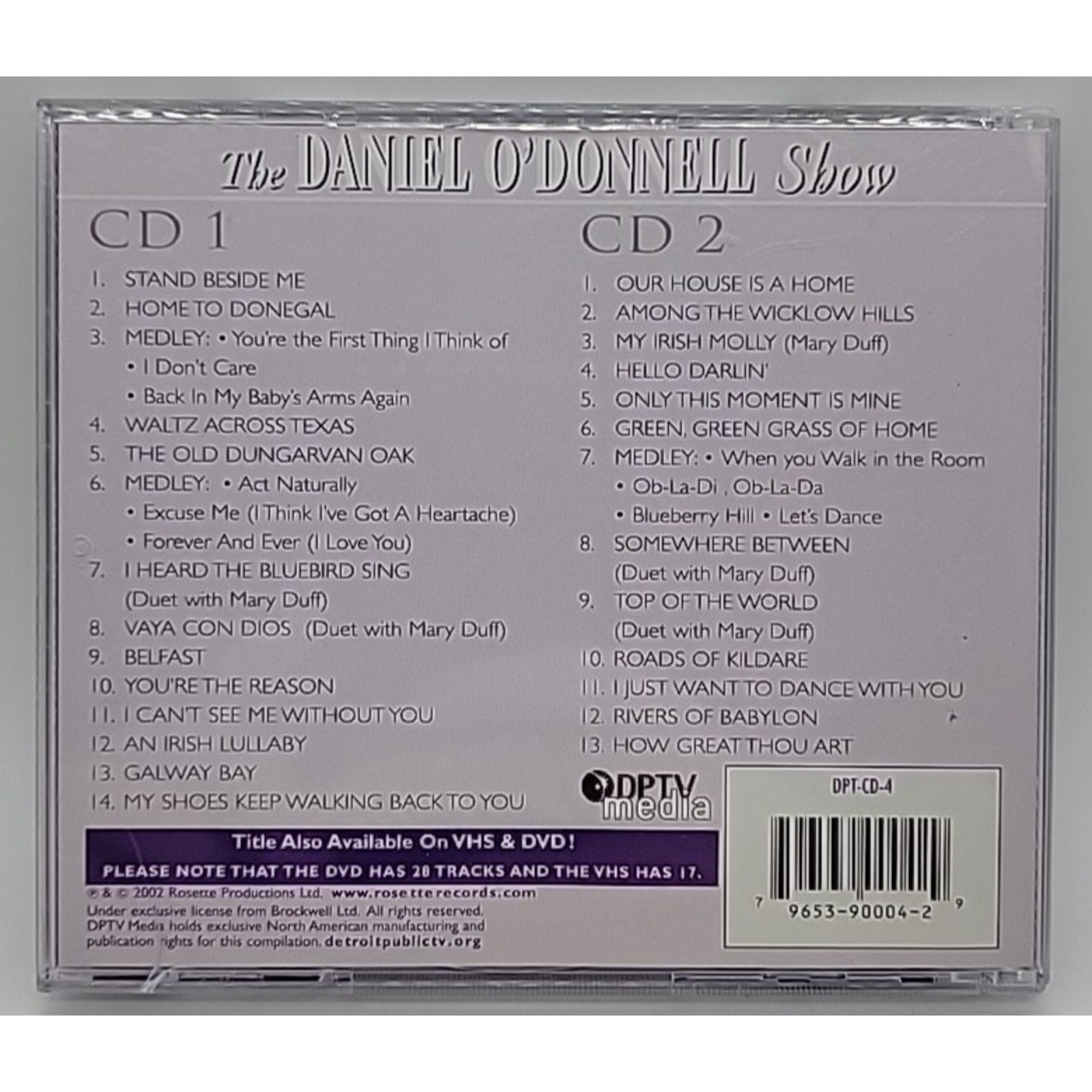 The Daniel O'Donnell Show by Daniel O'Donnell (CD, Feb-2003, 2 Discs, DPTV)
