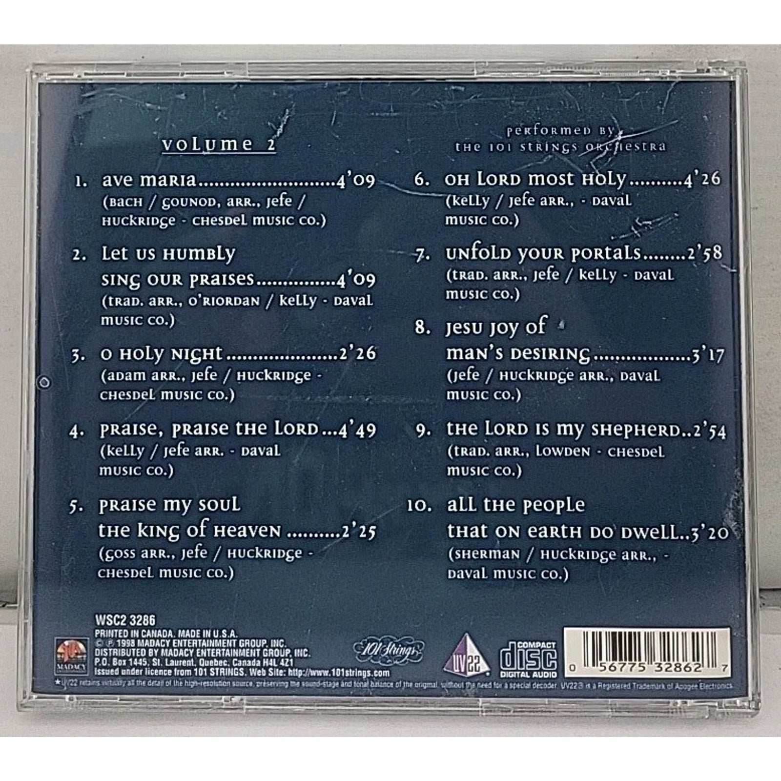 Enduring Light, Vol 2 - Audio CD By 101 Strings Orchestra