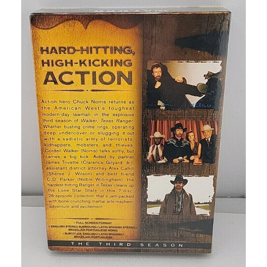 Walker Texas Ranger: the Third Season (DVD, 1995) *Brand New*
